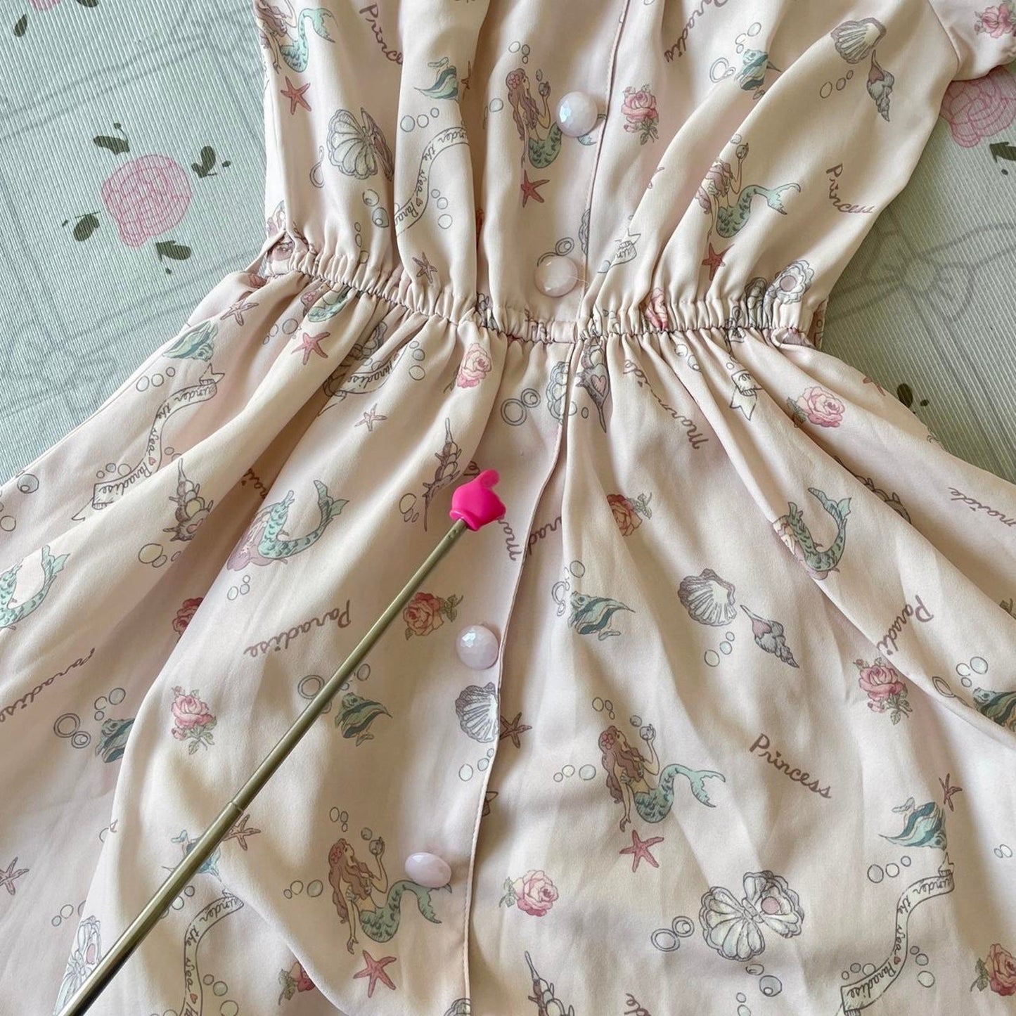Liz Lisa pastel pink floral bowtie dress – Japan sweet whimsical style6