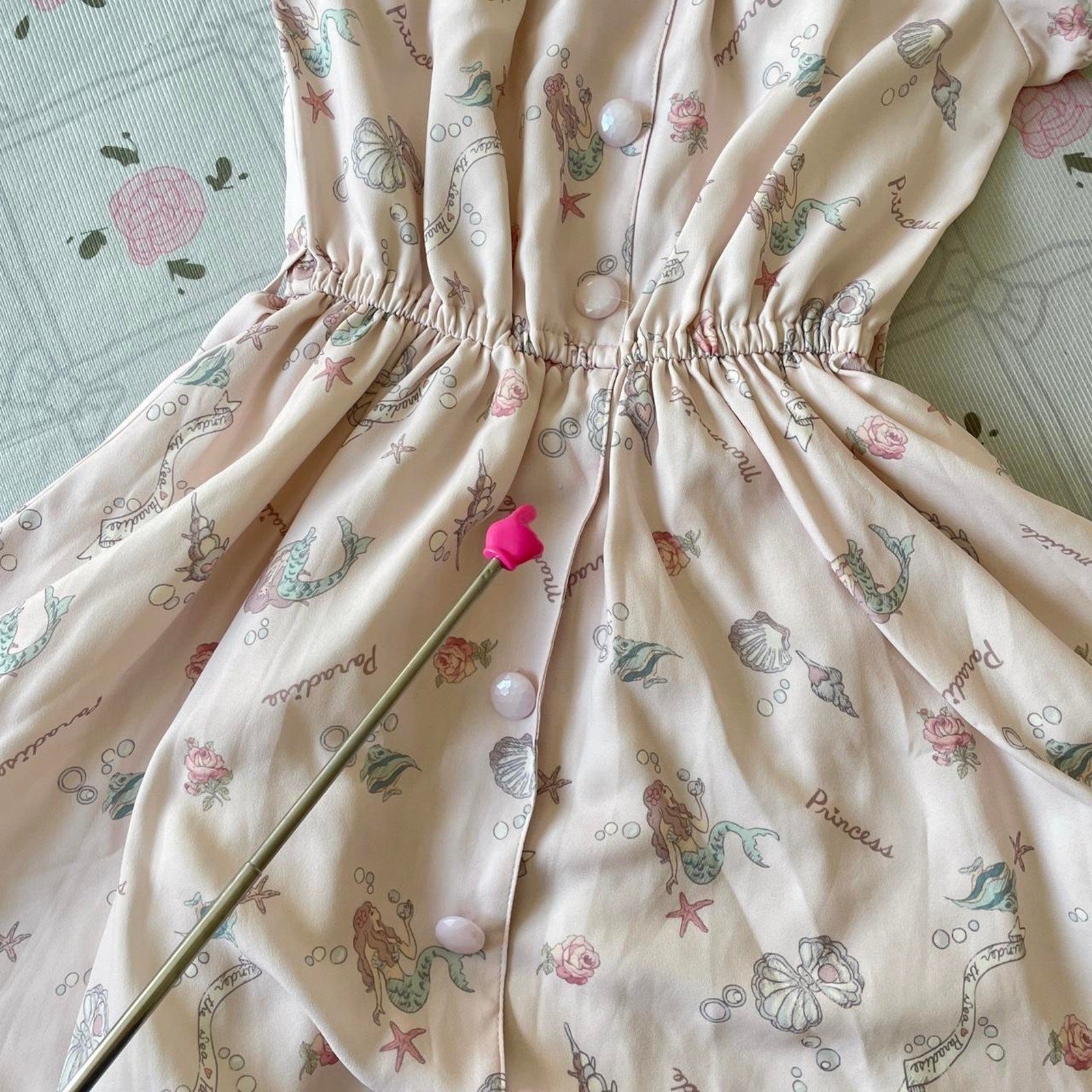 Liz Lisa pastel pink floral bowtie dress – Japan sweet whimsical style6