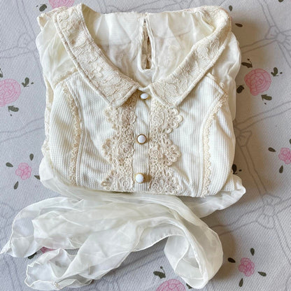 Sheer lacetrimmed blouse dress – possibly Liz Lisa (label removed)6