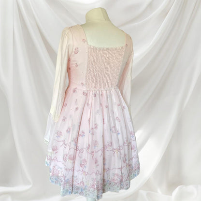 Liz Lisa longsleeve floral laceup dress 4