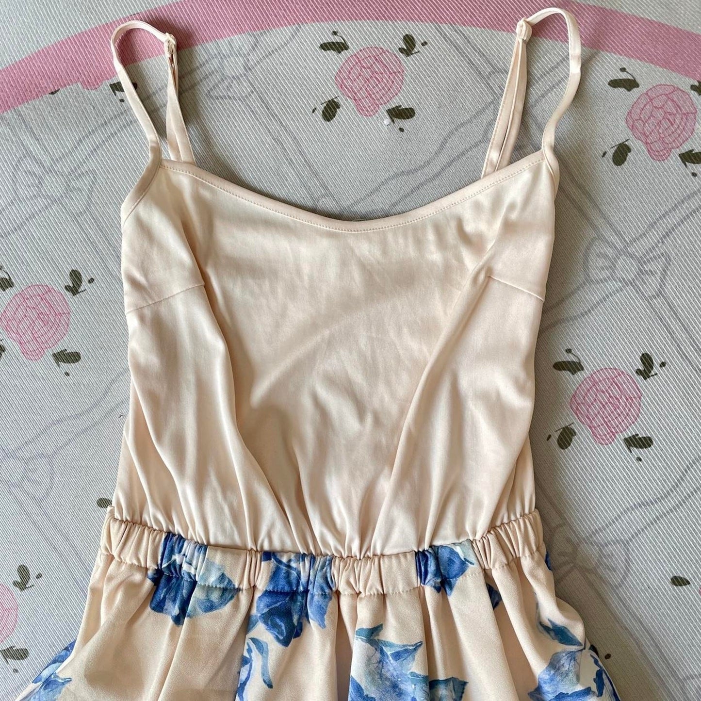 Ivory & Blue Lilidia Floral Midi Dress – Lightweight & Breezy2