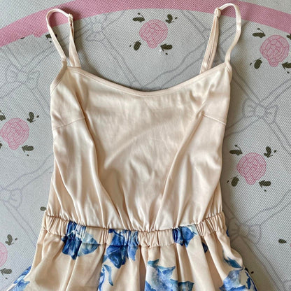 Ivory & Blue Lilidia Floral Midi Dress – Lightweight & Breezy2