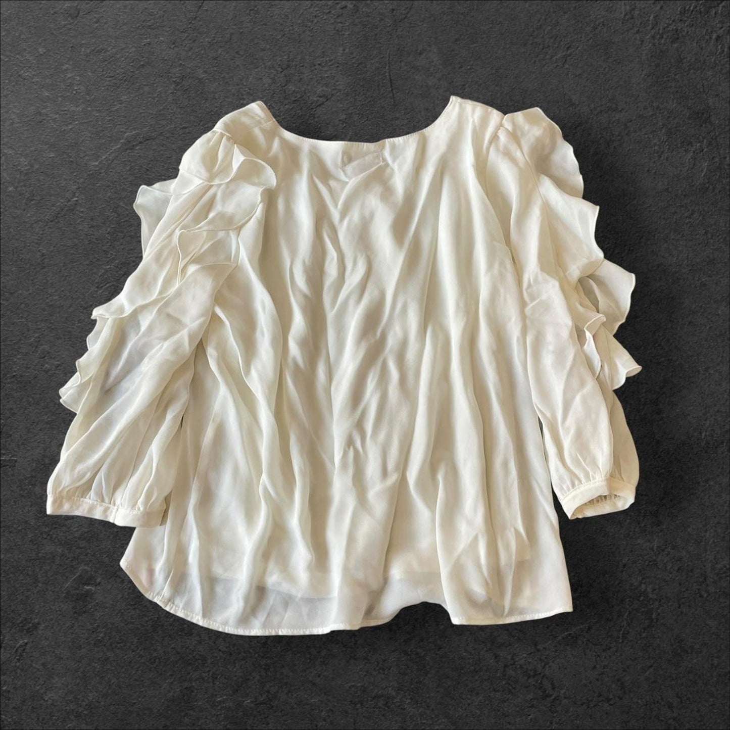 Axes Femme ruffle sleeve floral embroidery blouse 2