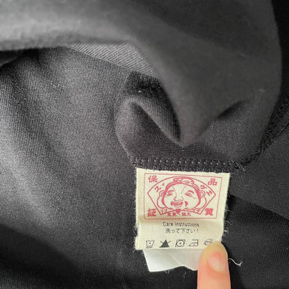 EVISU black graphic drip T-shirt dress rare piece2