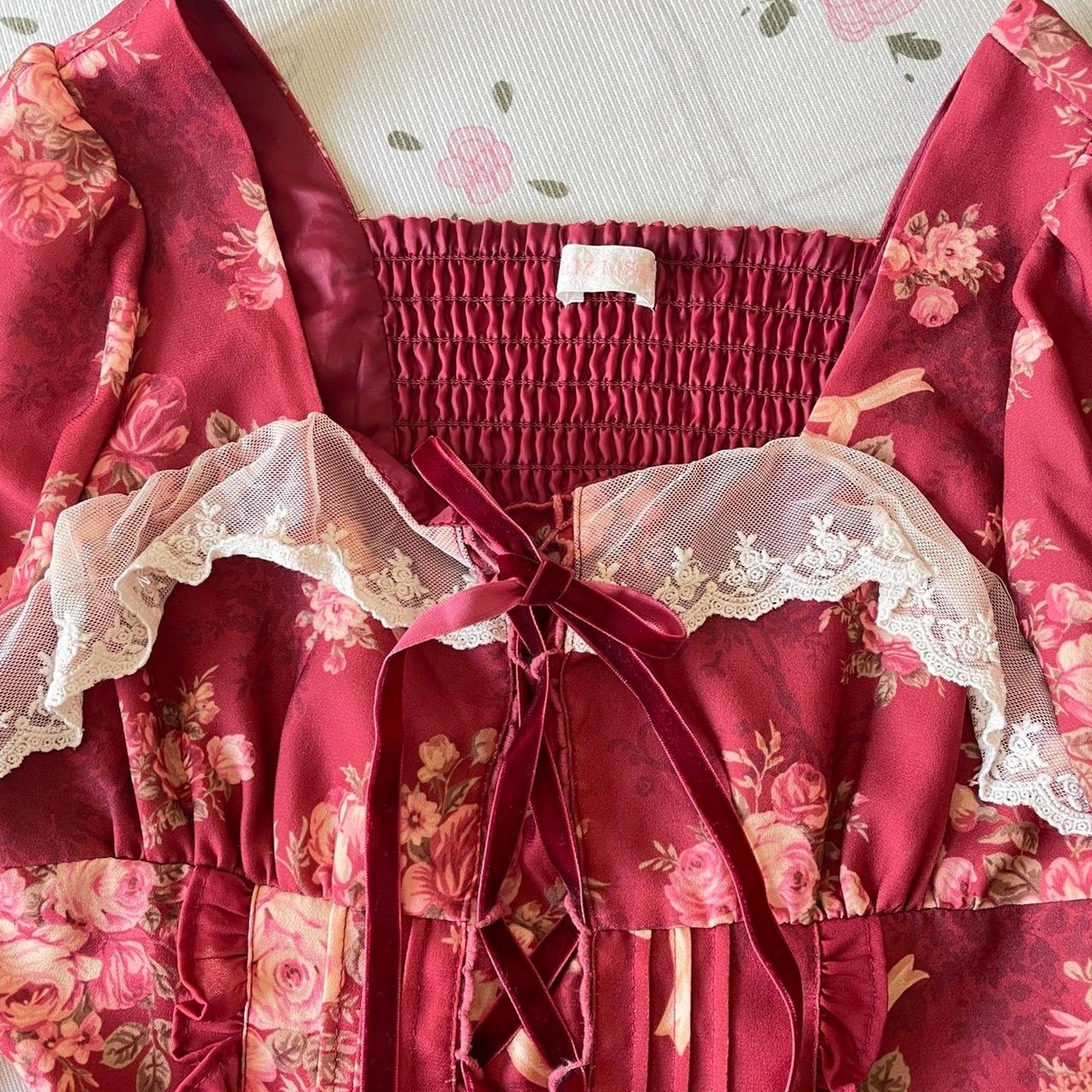 Liz Lisa floral print long sleeve dress – with minor imperfections2