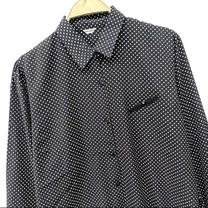 Vintage Japanese Polka Dot Button-Down Blouse2