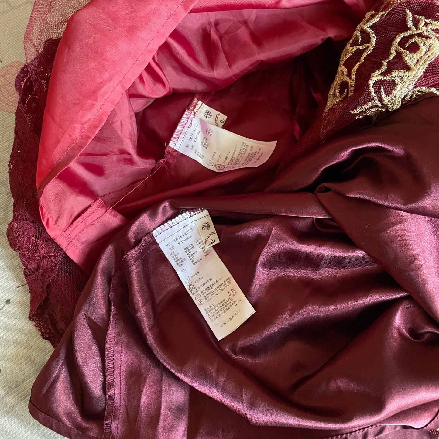 Axes Femme Burgundy Lolita Dress with a Separate Matching Petticoat7