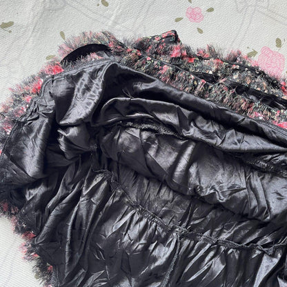 Japanese Vintage Layered Floral Skirt – Mori Kei / J-fashion4
