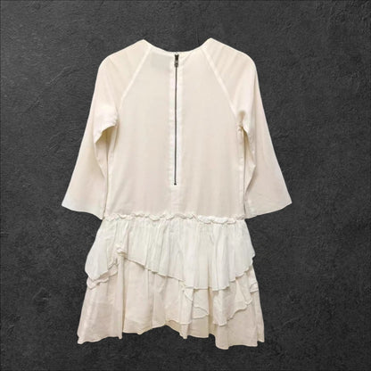 Japan vintage ivory tiered dress with soft flowy layers1