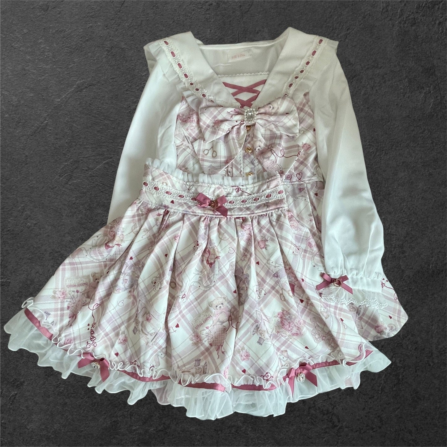Liz Lisa Sewing Bear 2 Piece Set-Up Ryousangata Kawaii0