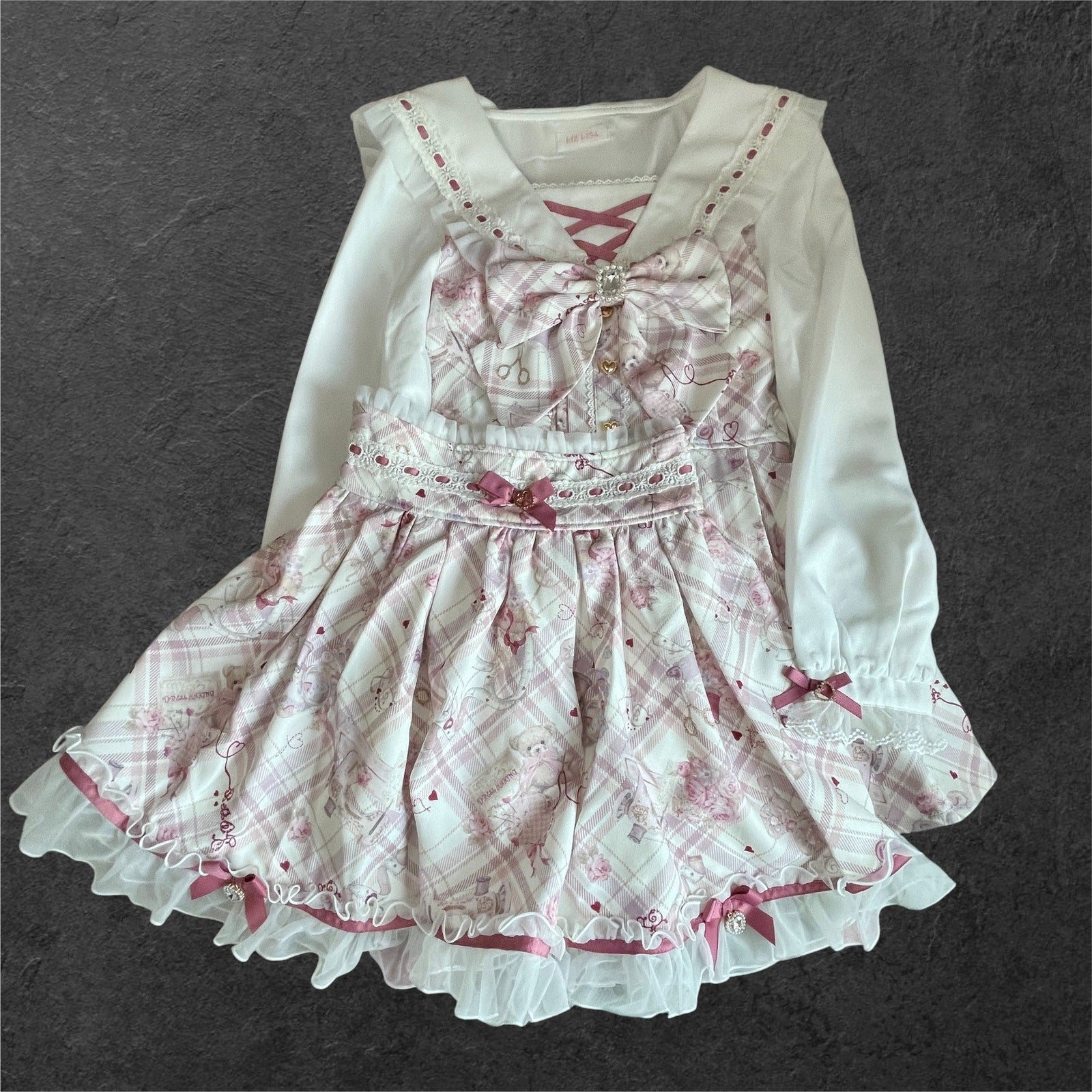 Liz Lisa Sewing Bear 2 Piece Set-Up Ryousangata Kawaii0