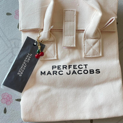 Marc Jacobs white canvas mini tote bag/lunch bag 2