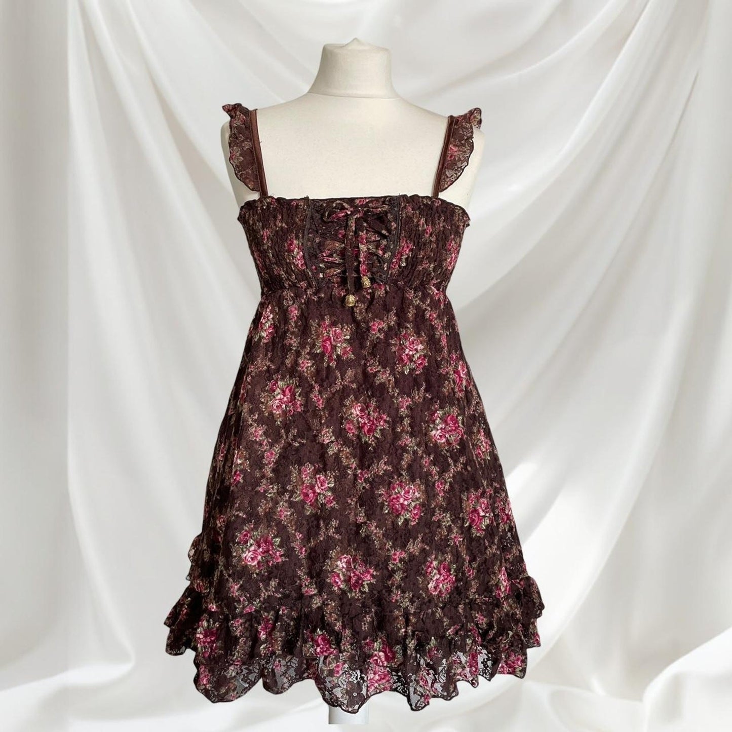 Liz Lisa floral laceup dress – rare classic old school himekaji0