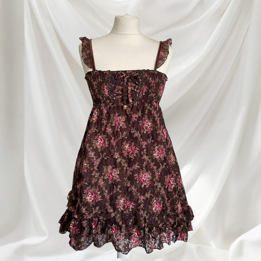 Liz Lisa floral laceup dress – rare classic old school himekaji0