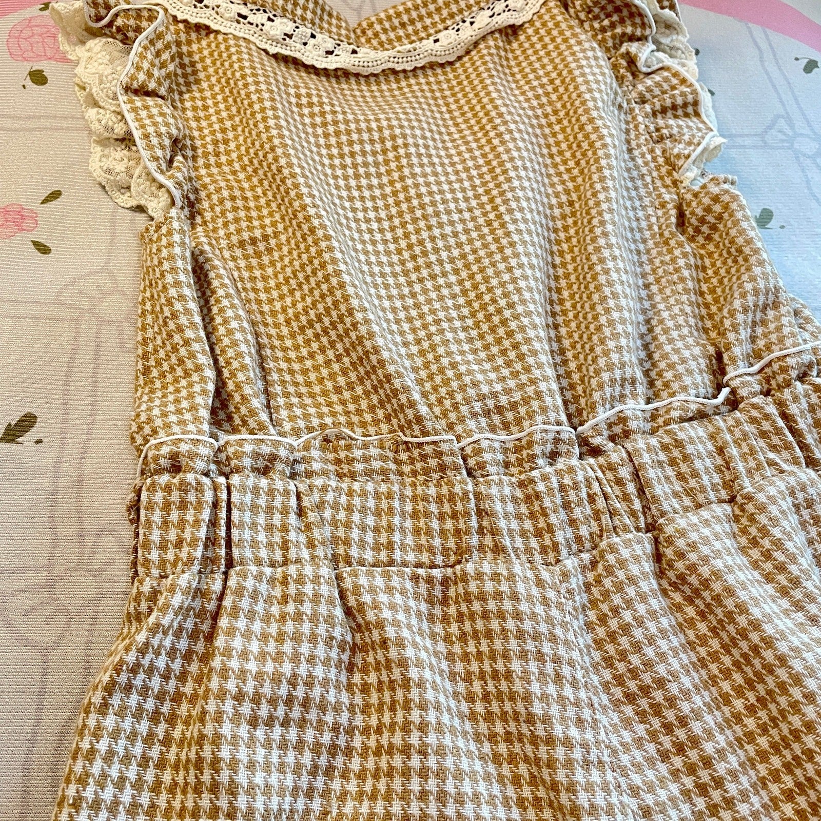 Liz Lisa gingham lace jumpsuit Old School style2