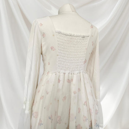 Liz Lisa floral lace-up dress - feminine and elegant2