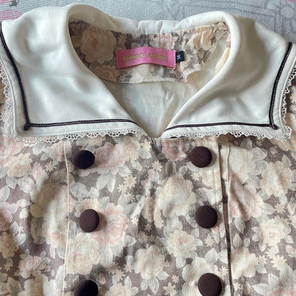 Japanese brand Bodyline floral sailor-collar Lolita dress2