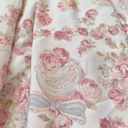 Liz Lisa floral print sweet lolita dress with lace trim and lace-up detail4