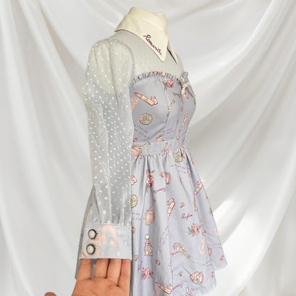 Liz Lisa perfume-themed pastel Lolita dress with collar knee-length dress2