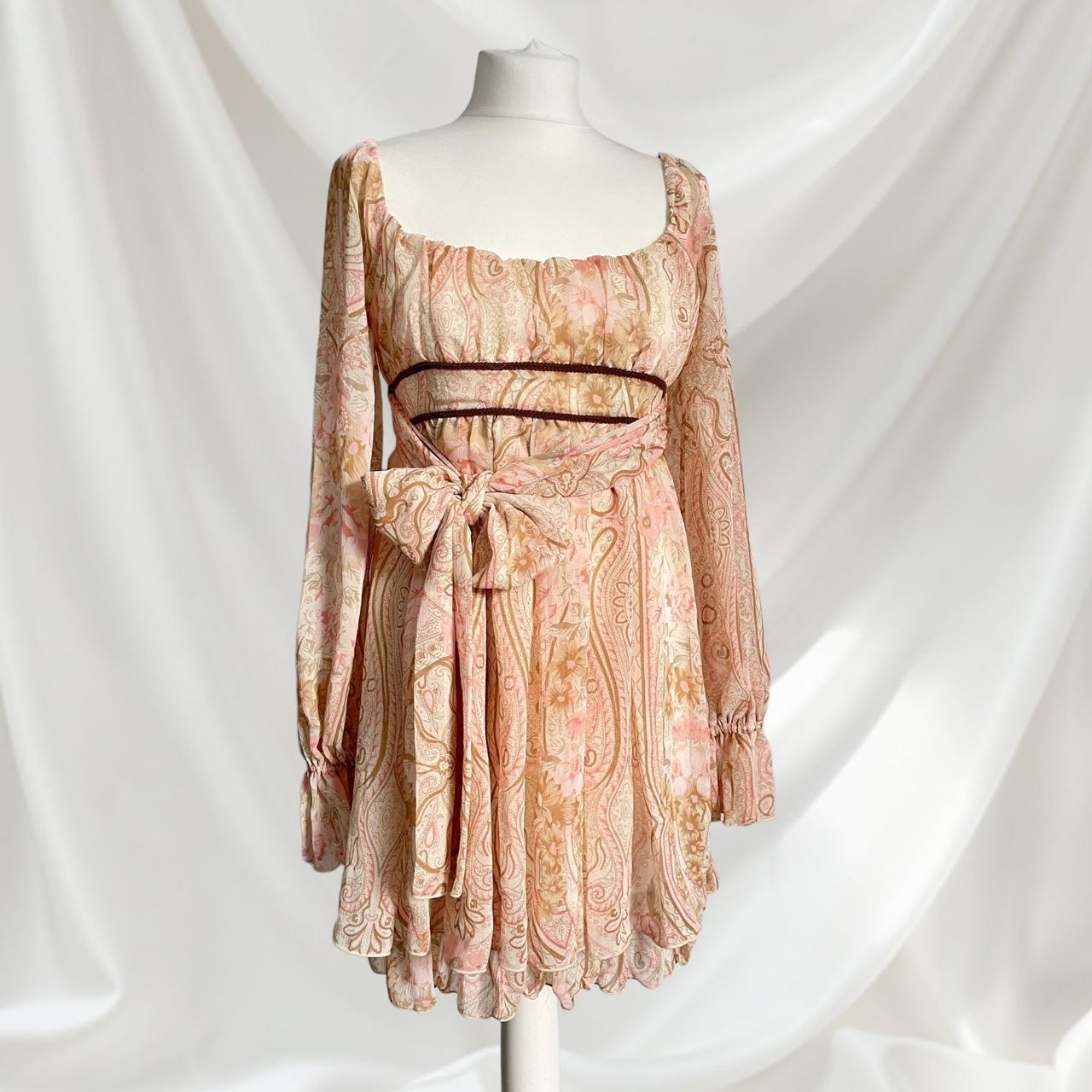 Liz Lisa Paisley patterned empire waist dress one size0