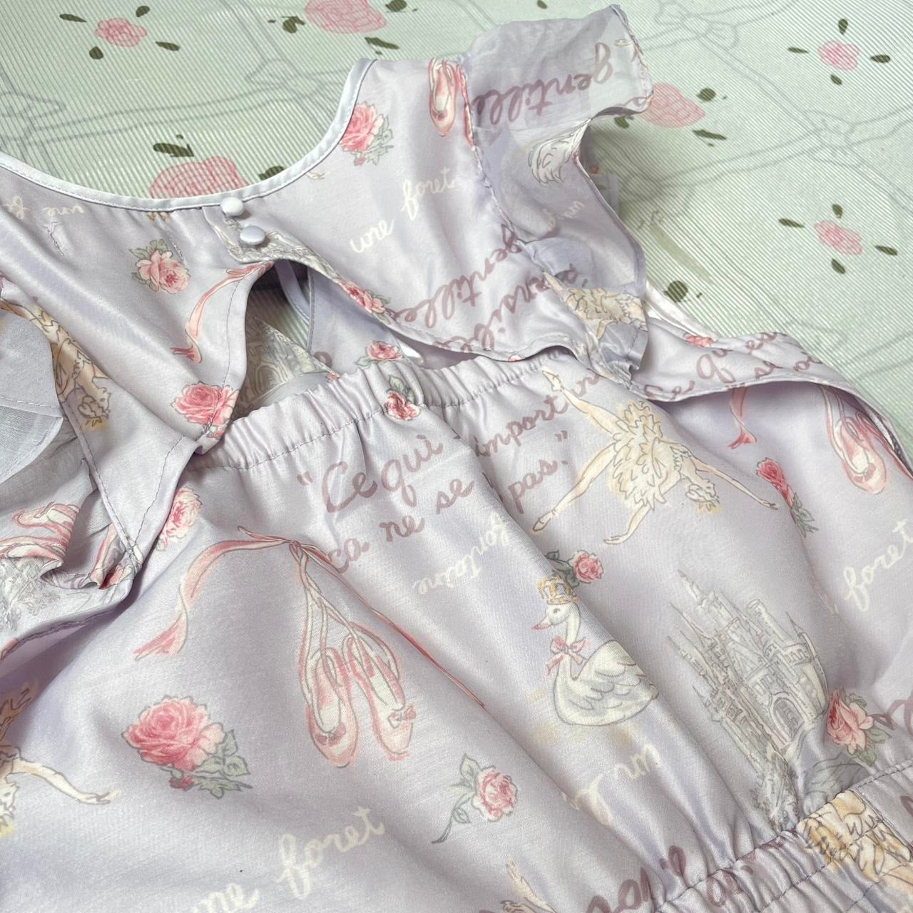 Liz Lisa floral sleeveless blouse with ruffled details - recommend XS3