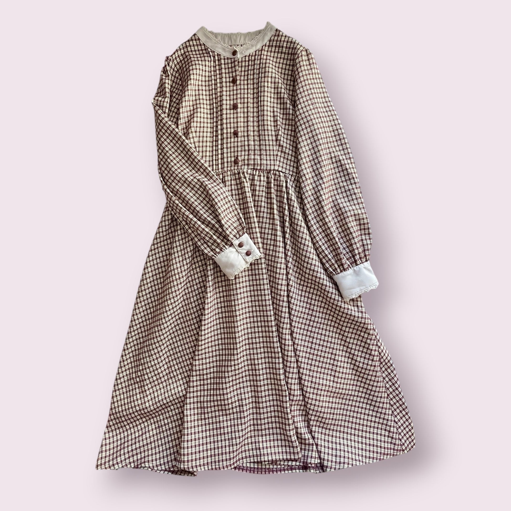  Axes femme checkered midi dress Japanese brand0