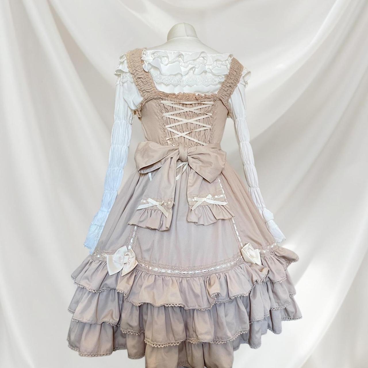 Japanese brand Bodyline strapped dress with lace and bow (blouse not included)1