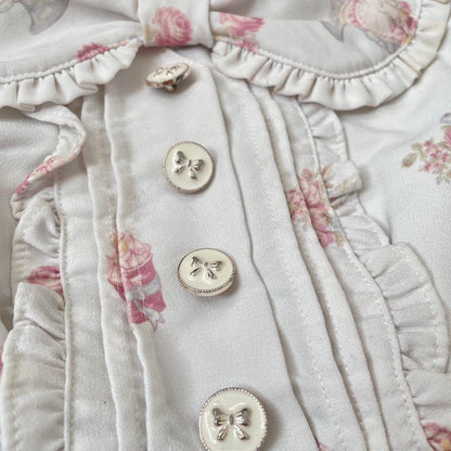 Liz Lisa floral print sweet lolita dress with lace trim and lace-up detail3