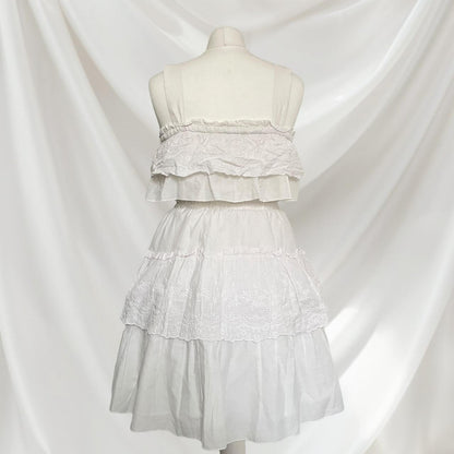Liz Lisa tiered white lace dress2