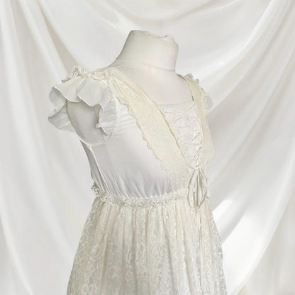 Liz Lisa ivory lace dress - romantic elegance Jfashion gyaru lolita style3
