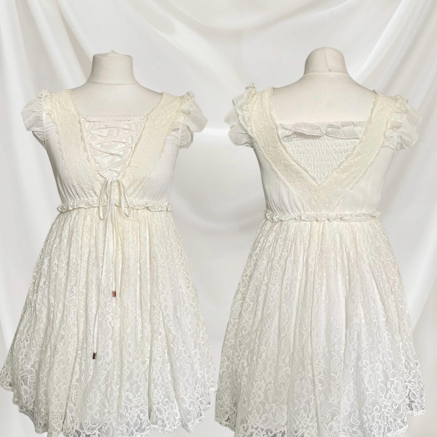 Liz Lisa ivory lace dress - romantic elegance Jfashion gyaru lolita style0
