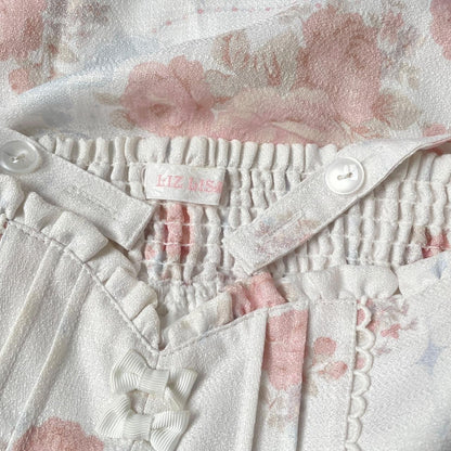 Liz Lisa pastel floral suspender dress  romantic lolita aesthetic4