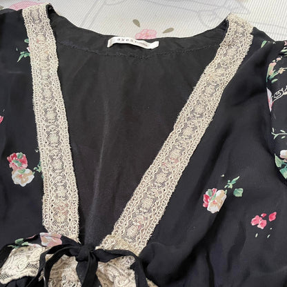 Japanese brand Axes Femme floral lace bohemian dress3