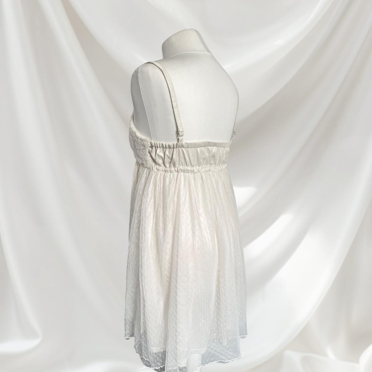 Ank Rouge fluffy mesh dress in white Japanese women girls sweet lolita princess5