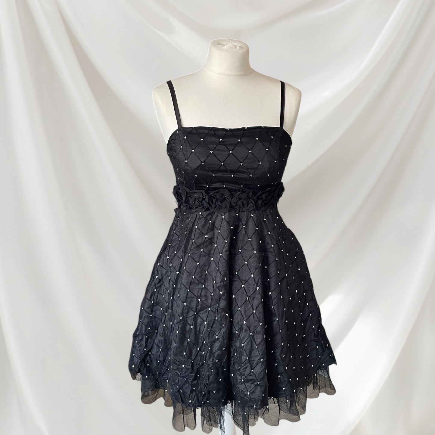 Japan vintage black evening dress spaghetti strap party dress0