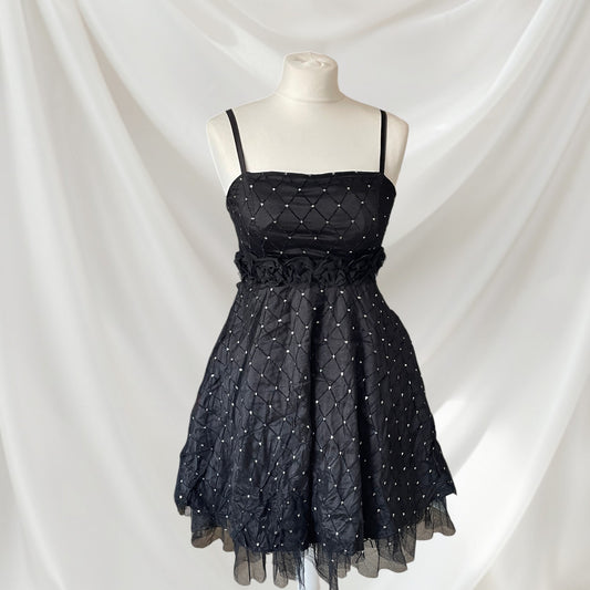 Japan vintage black evening dress spaghetti strap party dress0
