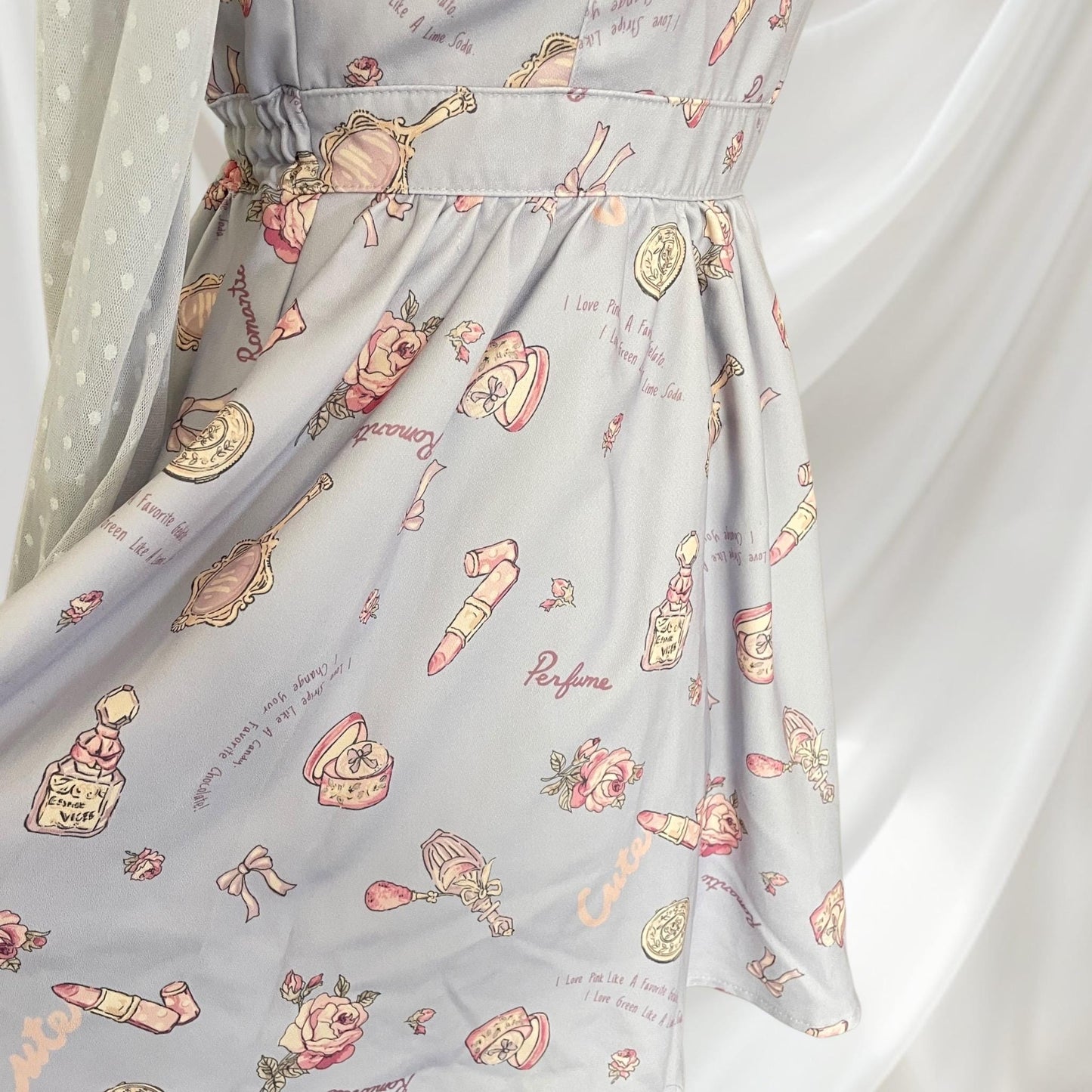 Liz Lisa perfume-themed pastel Lolita dress with collar knee-length dress5