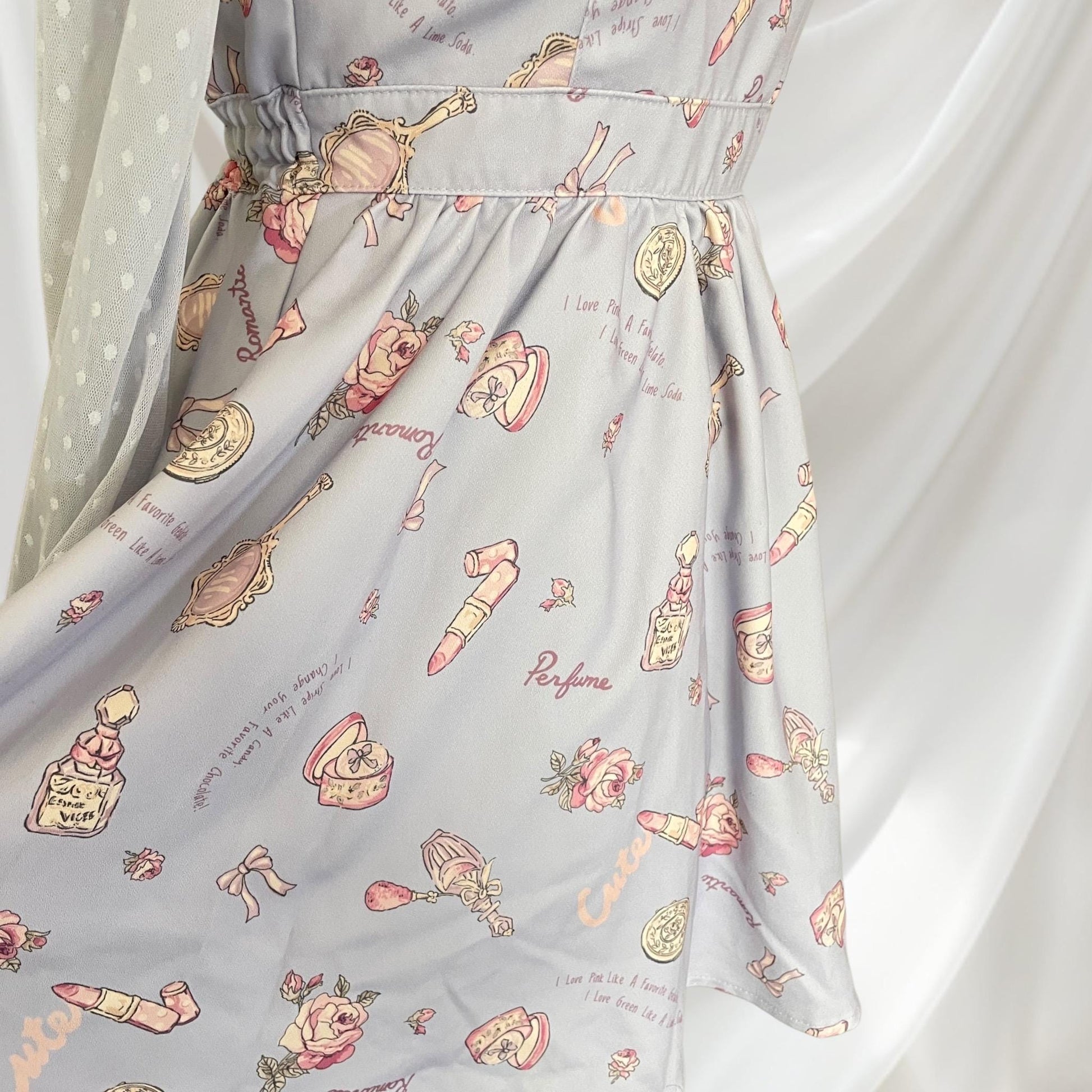 Liz Lisa perfume-themed pastel Lolita dress with collar knee-length dress5