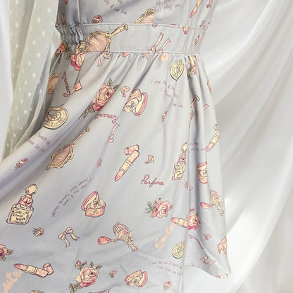 Liz Lisa perfume-themed pastel Lolita dress with collar knee-length dress5