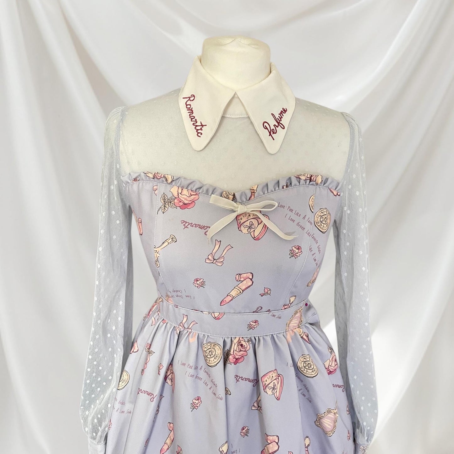 Liz Lisa perfume-themed pastel Lolita dress with collar knee-length dress1