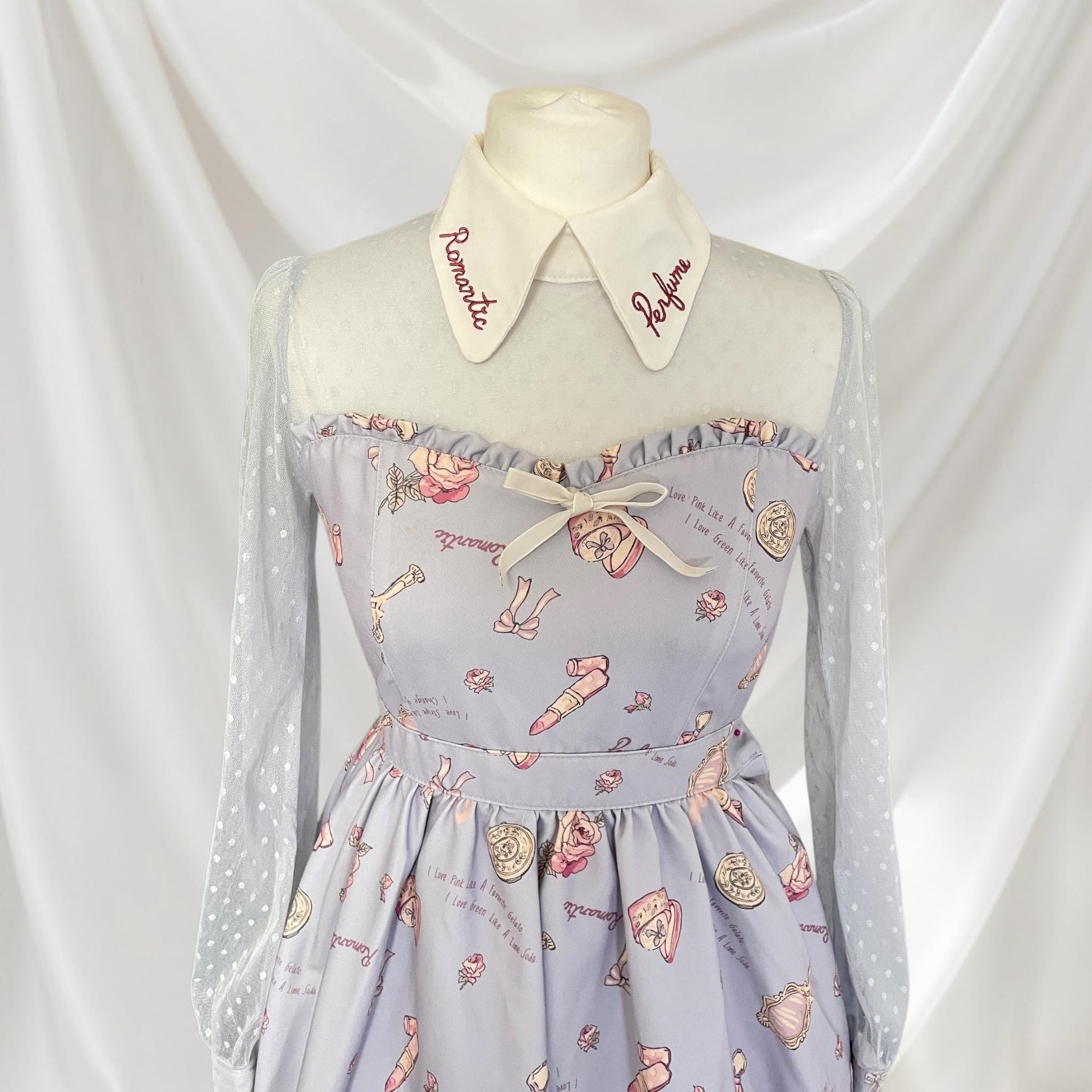 Liz Lisa perfume-themed pastel Lolita dress with collar knee-length dress1