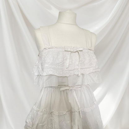 Liz Lisa tiered white lace dress3