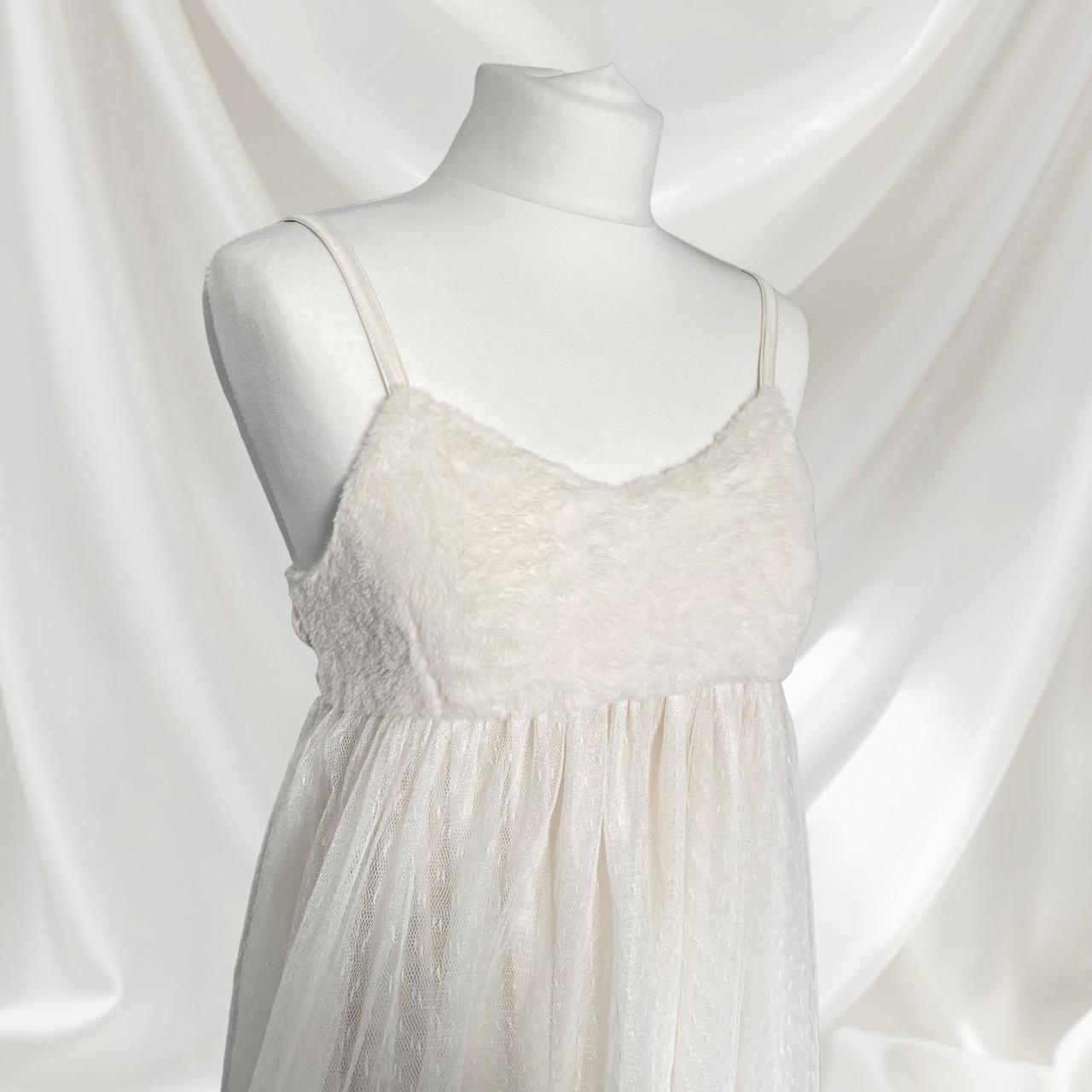 Ank Rouge fluffy mesh dress in white Japanese women girls sweet lolita princess6