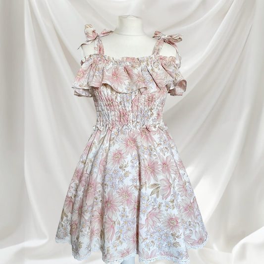 Liz Lisa rare floral off-shoulder dress - iconic and feminine0