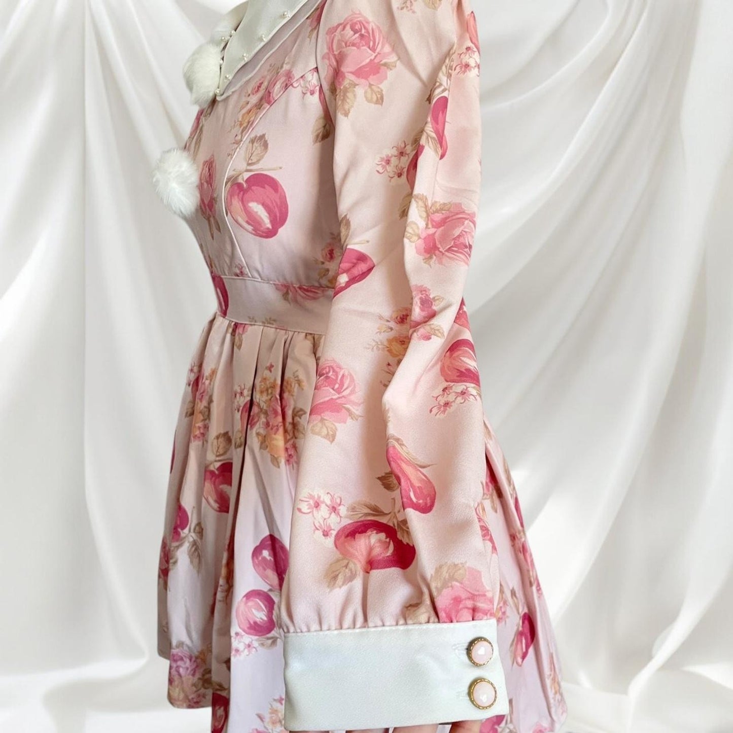 Liz Lisa romantic apple & rose print dress2