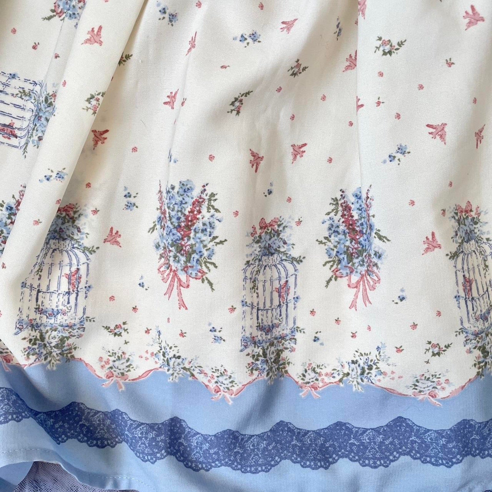Axes Femme floral print vintage-inspired skirt5