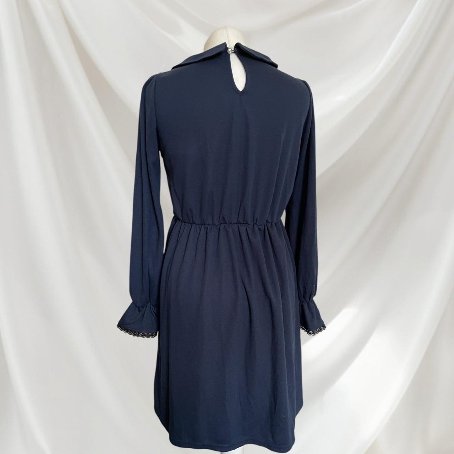 Japanese brand Axes Femme elegant navy dress3