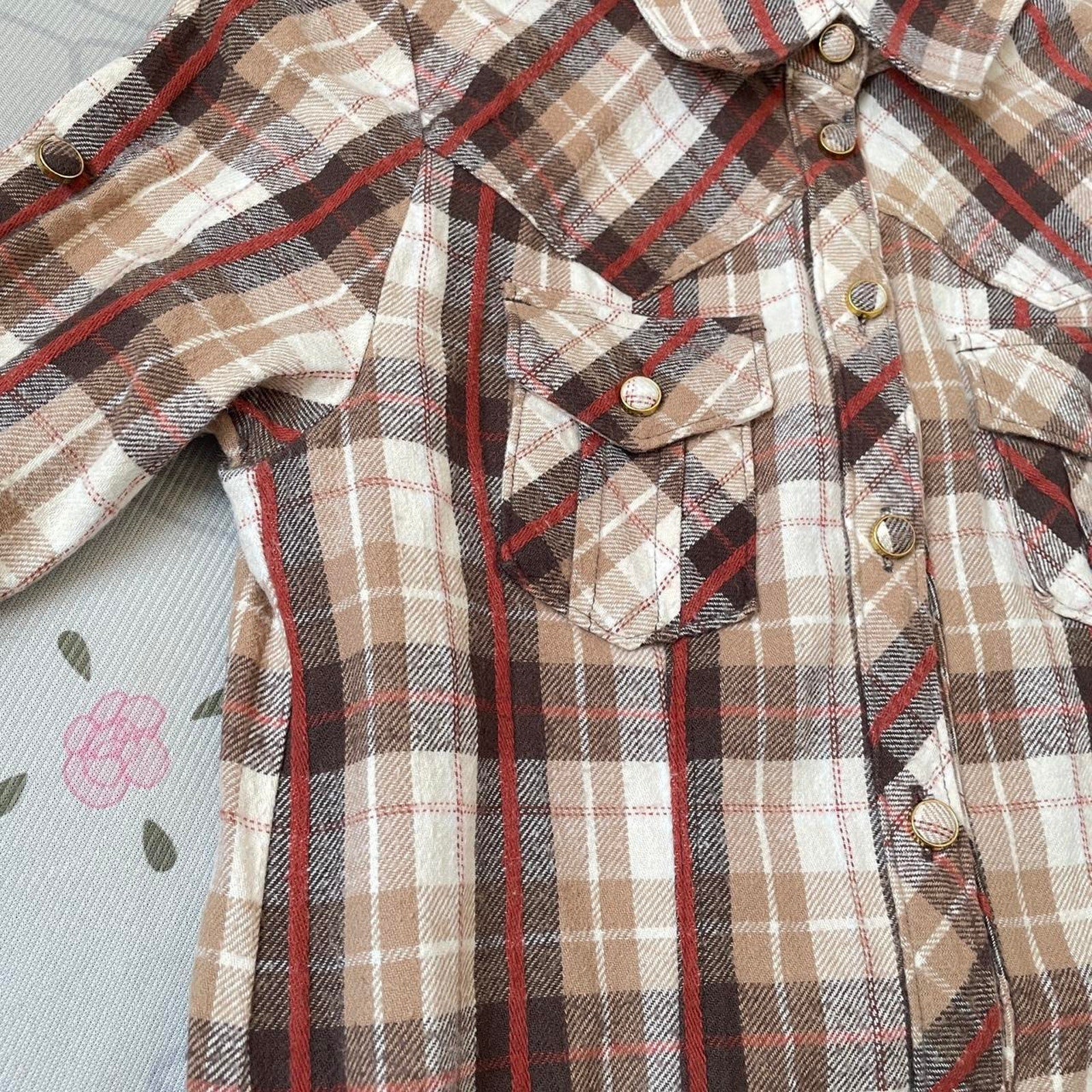 Liz Lisa 10Th Anniversary (2009) vintage plaid shirt dress6