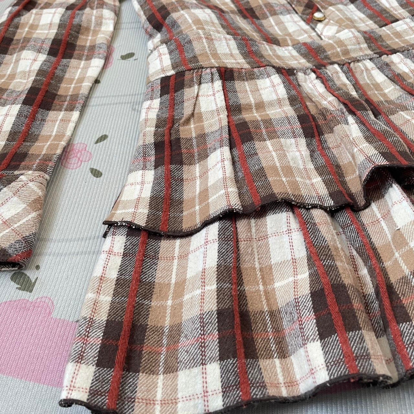 Liz Lisa 10Th Anniversary (2009) vintage plaid shirt dress4