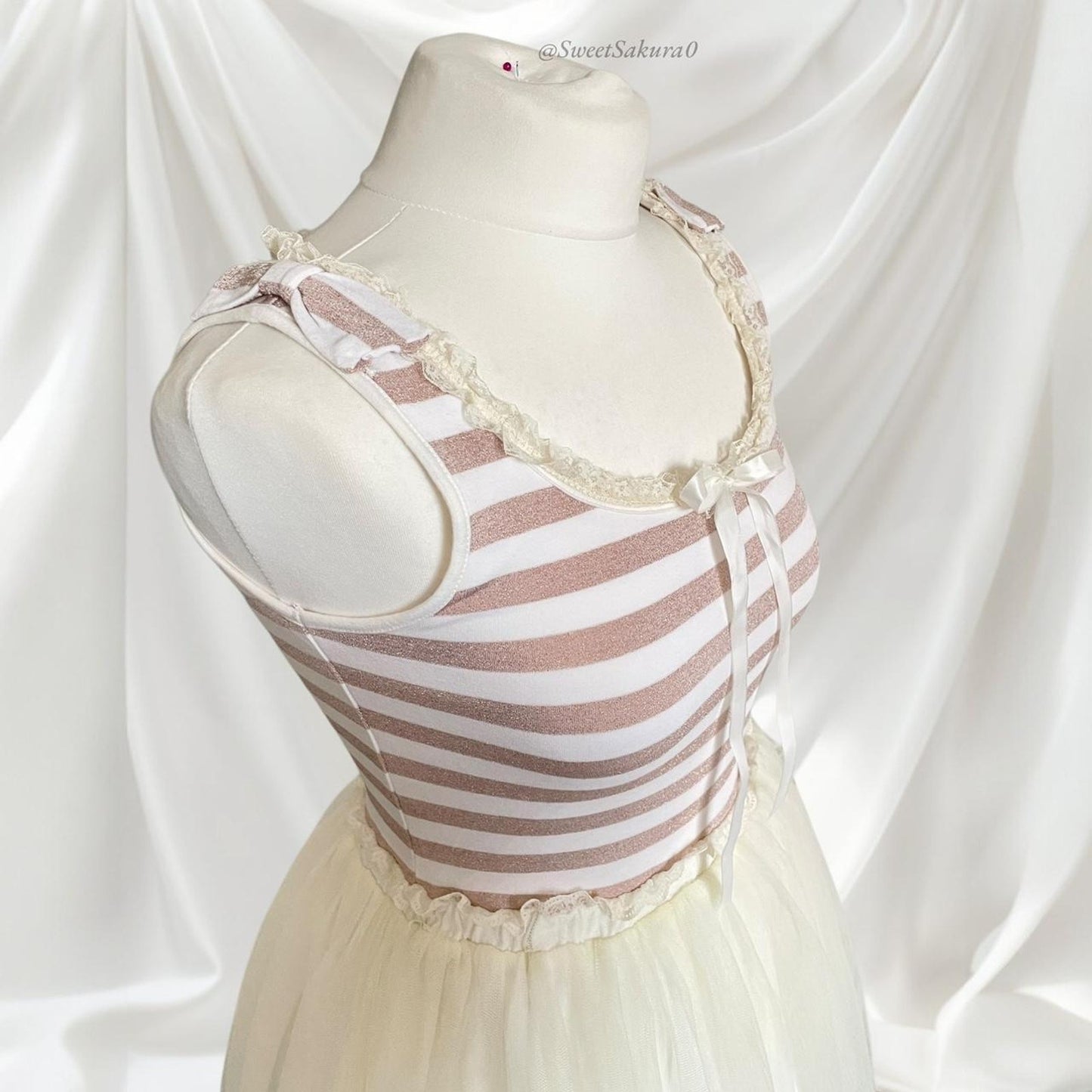 Liz Lisa sweet striped tulle dress casual himekaji style1